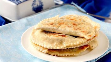 Рецепт Кутабов с творогом и зеленью