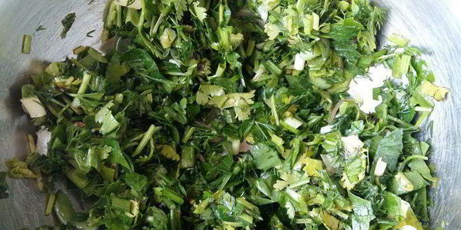 Рецепт кутабов с зеленью