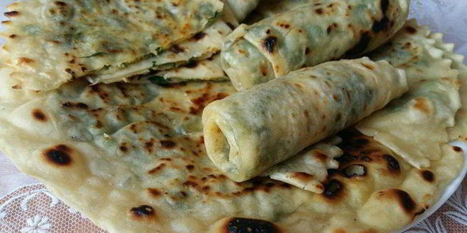 Рецепт кутабов с зеленью