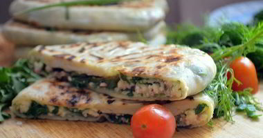 Рецепт Мини-кутабов со свежей огородной зеленью