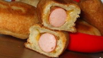 Рецепт Пирожков с сосиской жареные