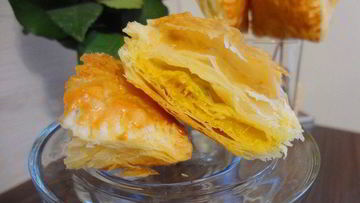 Рецепт Слоеных пирожков с тыквой и шпинатом