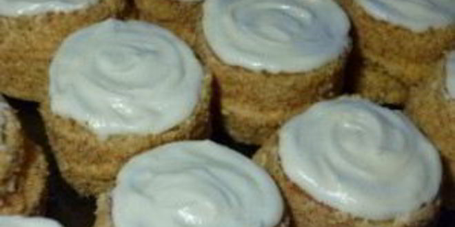 Рецепт бисквитных пирожных с кремом