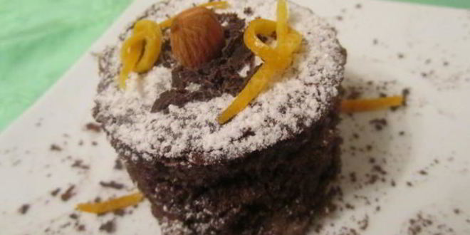 Рецепт брауни с миндалем и апельсиновой ноткой