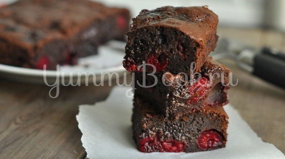 Как приготовить брауни с вишней