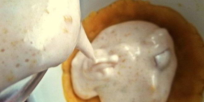 Рецепт нежного пирожного с персиками