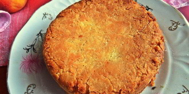 Рецепт нежного пирожного с персиками