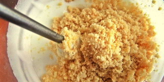 Рецепт нежного пирожного с персиками