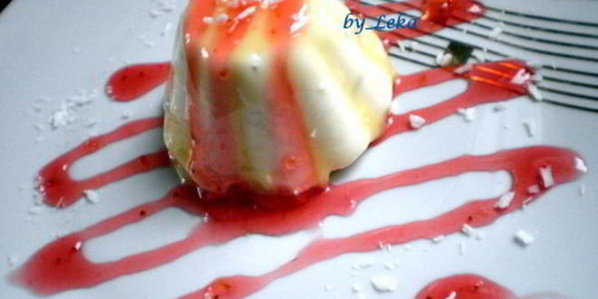 Рецепт пирожного личи с малиной