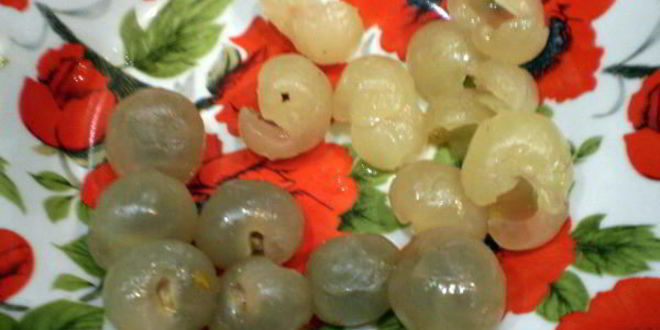 Рецепт пирожного личи с малиной