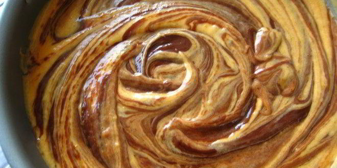 Рецепт тыквенного брауниза с творожной начинкой