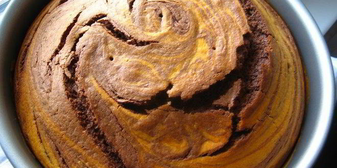 Рецепт тыквенного брауниза с творожной начинкой