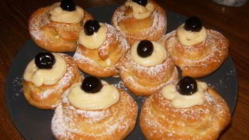 Рецепт Заварного пирожного с кремом Шантийи