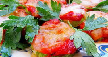 Рецепт Мини-пицц на кабачке