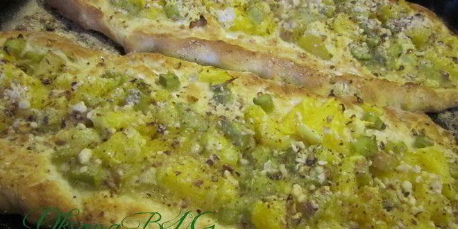 Рецепт пиццы десертной апельсин и ревень