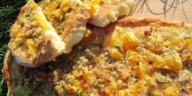 Рецепт пиццы десертной апельсин и ревень