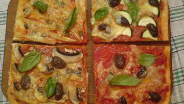 Рецепт Пиццы Итальянской мозаика
