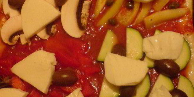 Рецепт пиццы итальянской мозаика