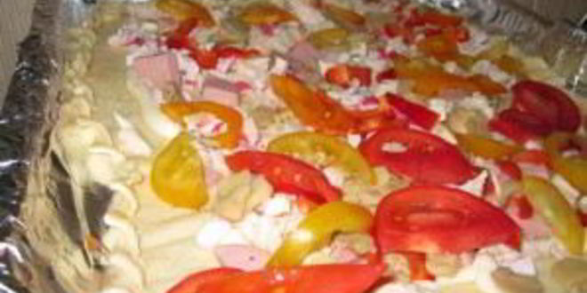 Рецепт пиццы из слоеного теста