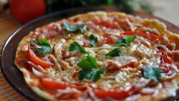 Рецепт Пиццы Минутка в микроволновой печи