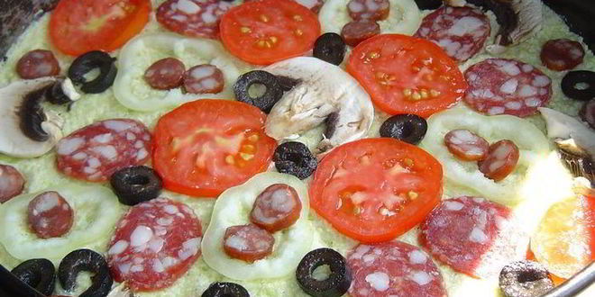 Рецепт пиццы на кабачковой основе