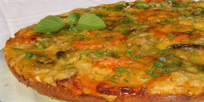 Рецепт пиццы на кабачковой основе