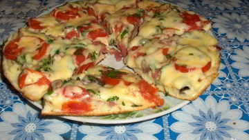 Рецепт Пиццы на кефире в духовке