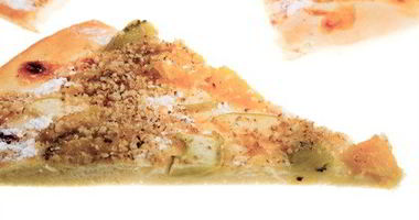 Рецепт Пиццы с грушей, луком, орехами и двумя видами сыра