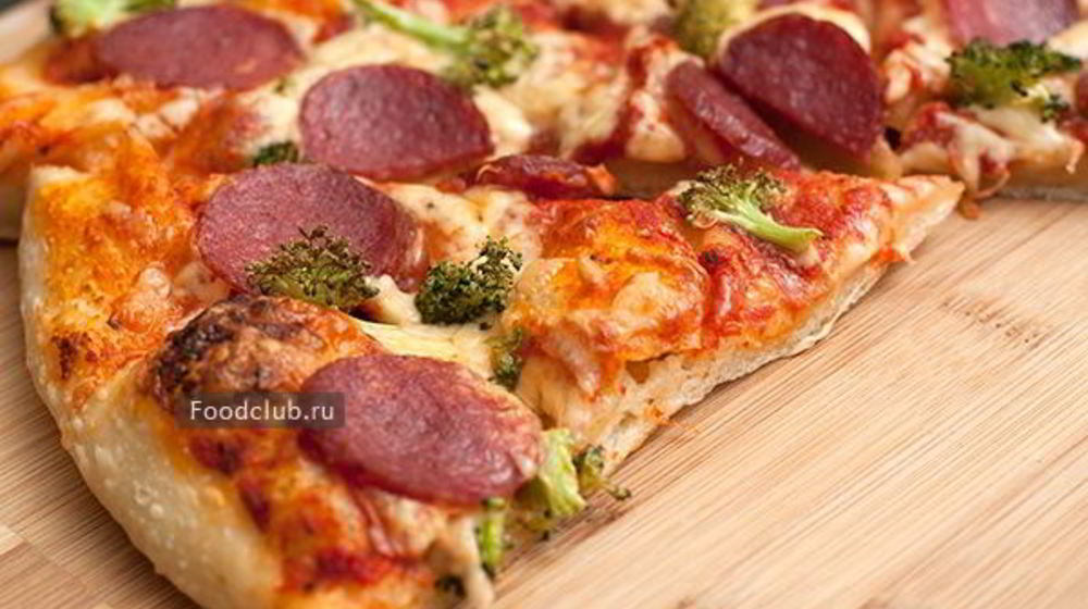 Как приготовить пиццу с колбасой и брокколи