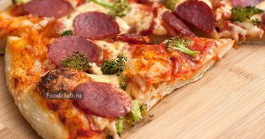 Рецепт Пиццы с колбасой и брокколи