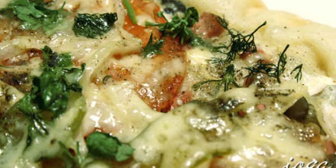 Рецепт пиццы с колбасой