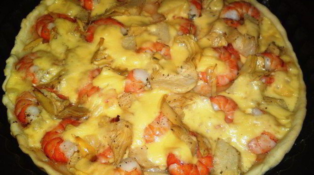 Как приготовить пиццу с креветками и артишоками