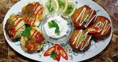 Рецепт Картофельных пончиков с куриными кексами