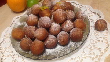 Рецепт Лаймовых пончиков на сгущенном молоке