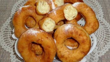 Рецепт Пончиков на кефире за 15 минут