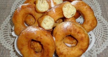 Рецепт Пончиков на кефире за 15 минут