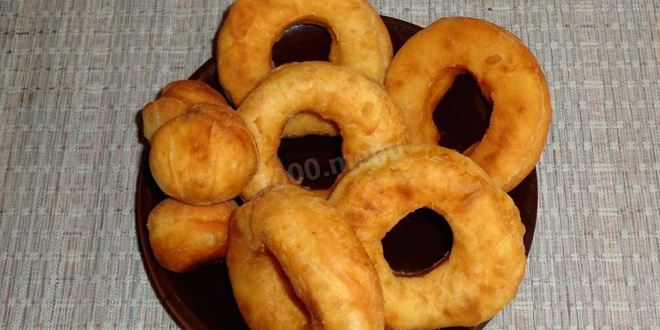 Рецепт пончиков на кефире за 15 минут