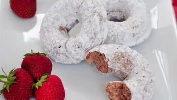 Рецепт Пончиков с сахарной пудрой