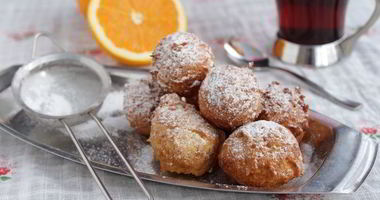 Рецепт Пончиков Zeppole с апельсиновым ароматом и нежностью яблока