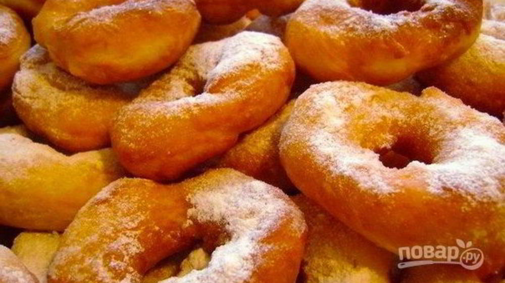 Как приготовить пышные пончики на кефире