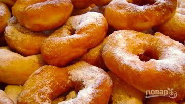 Рецепт Пышных пончиков на кефире