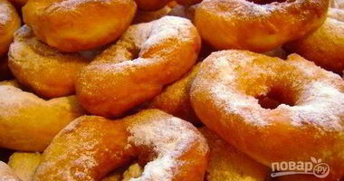 Рецепт Пышных пончиков на кефире