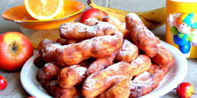 Рецепт творожных пончиков-батончиков