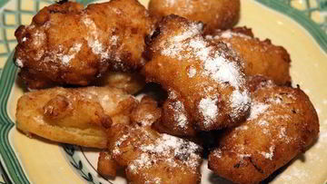 Рецепт Творожных пончиков с яблоками