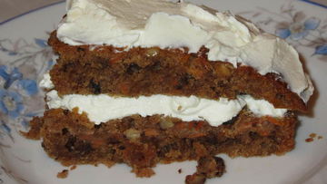 Рецепт Морковной коврижки с кремом из сливочного сыра