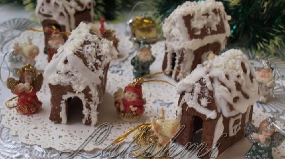 Как приготовить пряничные домики на чашки