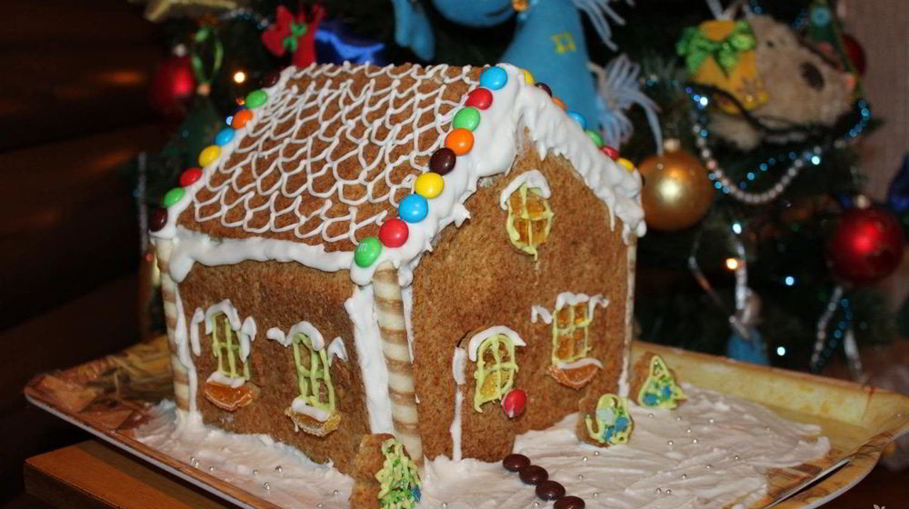Как приготовить рождественский пряничный ароматный домик