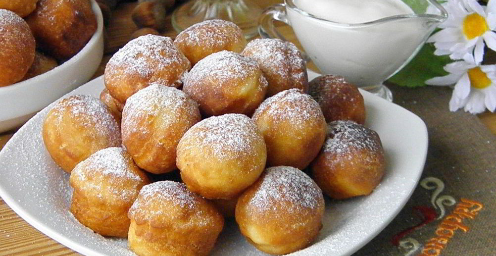 Рецепт жареных пышек на кефире