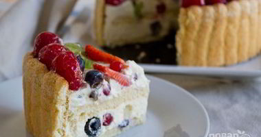 Рецепт Бисквитной шарлотки