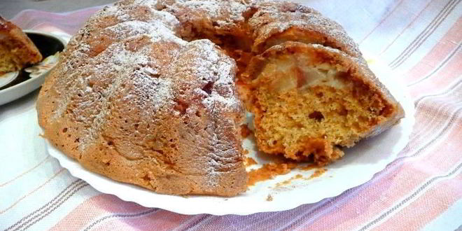 Рецепт пирога шарлотка с грушей